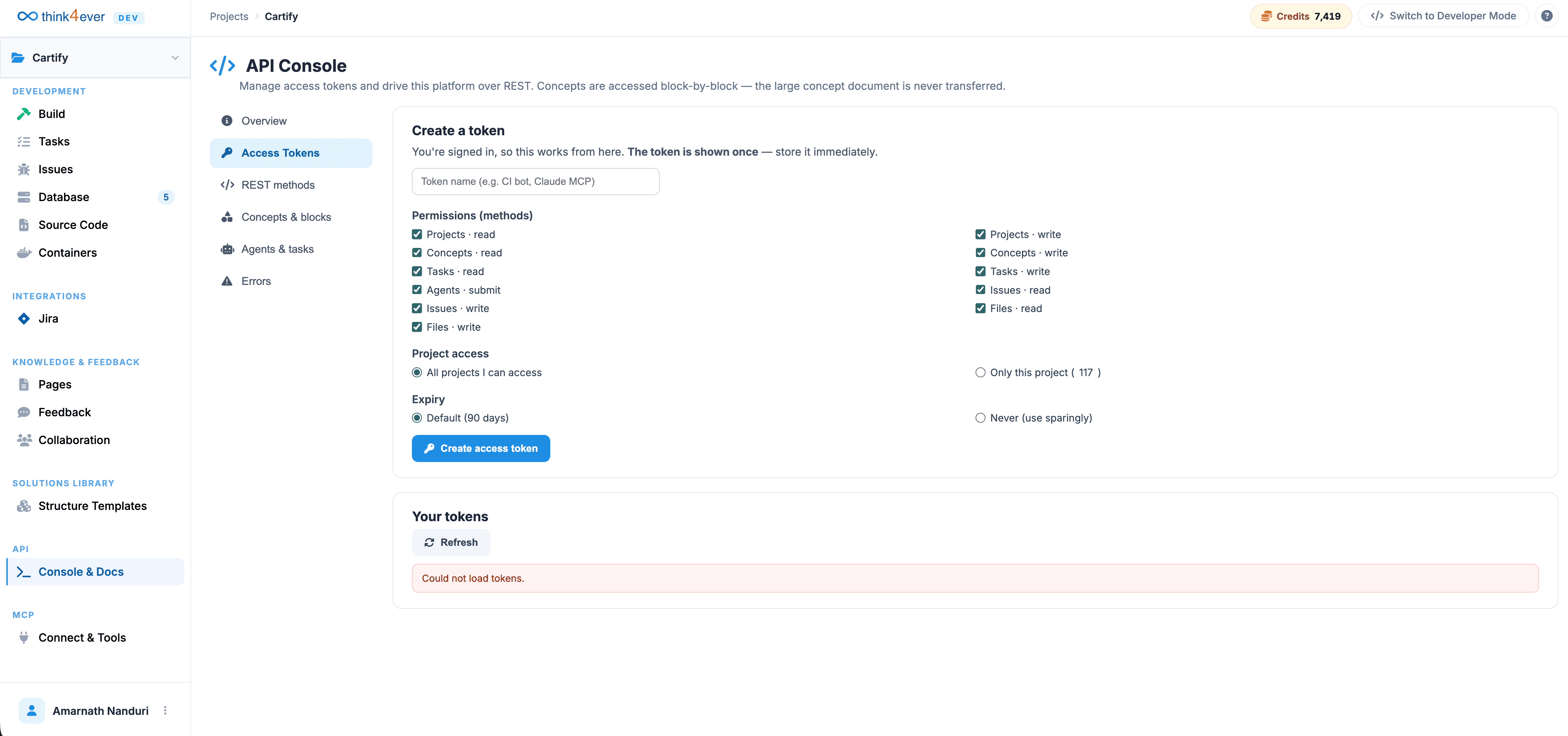 API Access Tokens