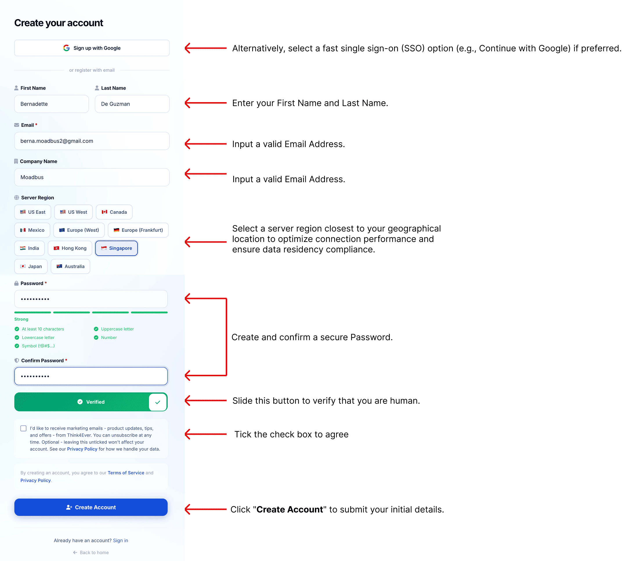 Registration Form