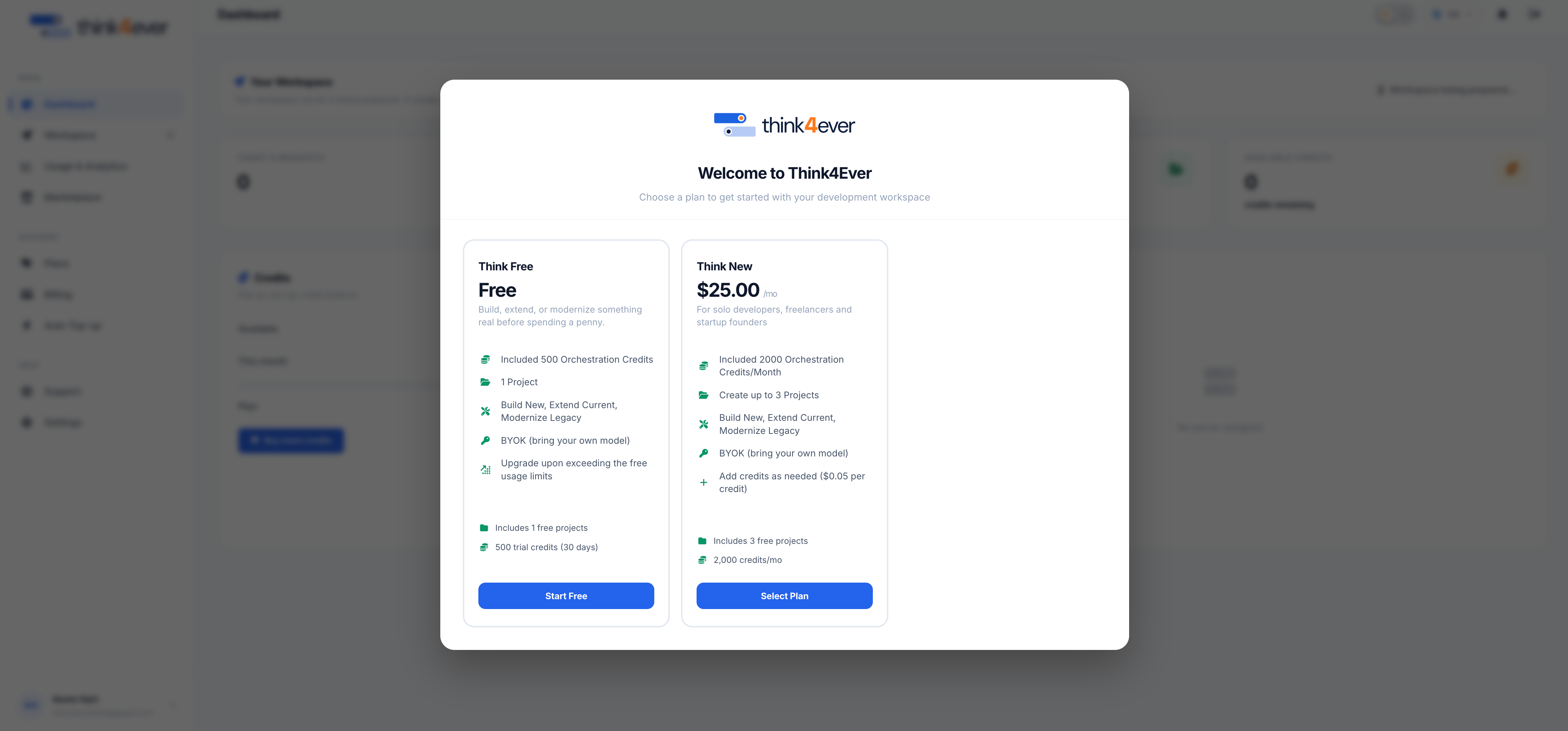 Select Subscription Plan