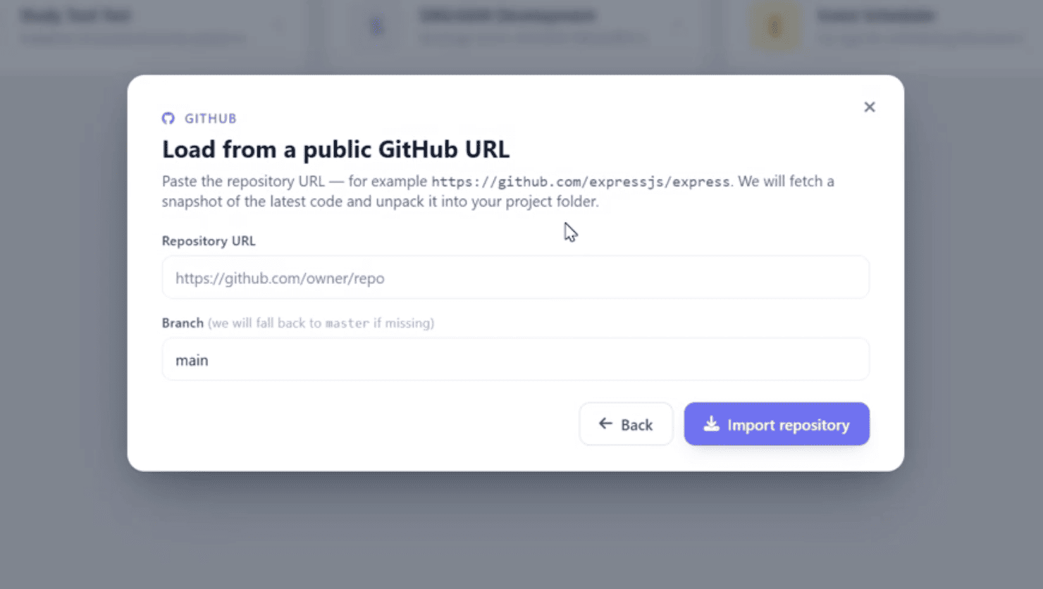 Connect Github