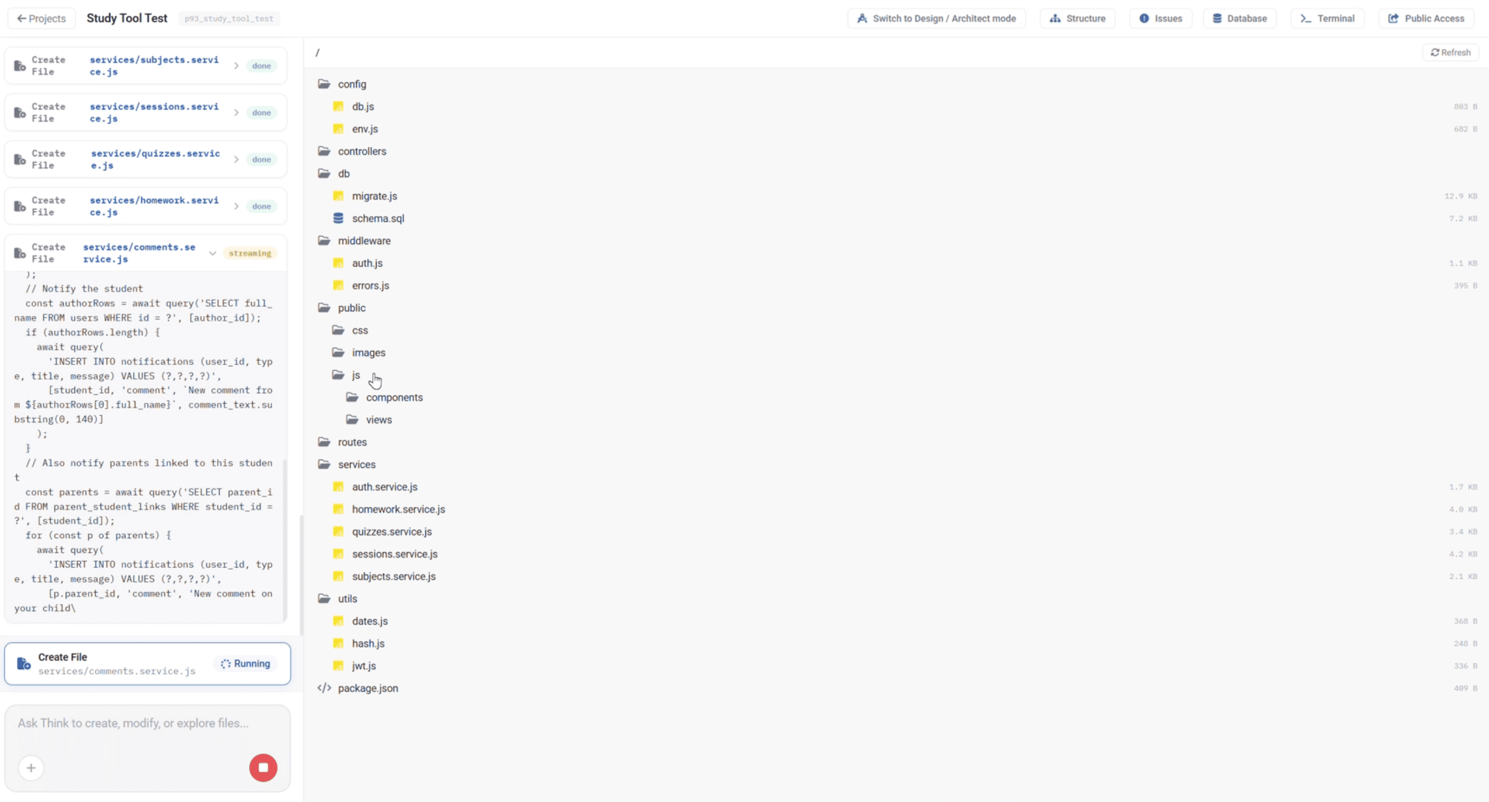 Generating Code