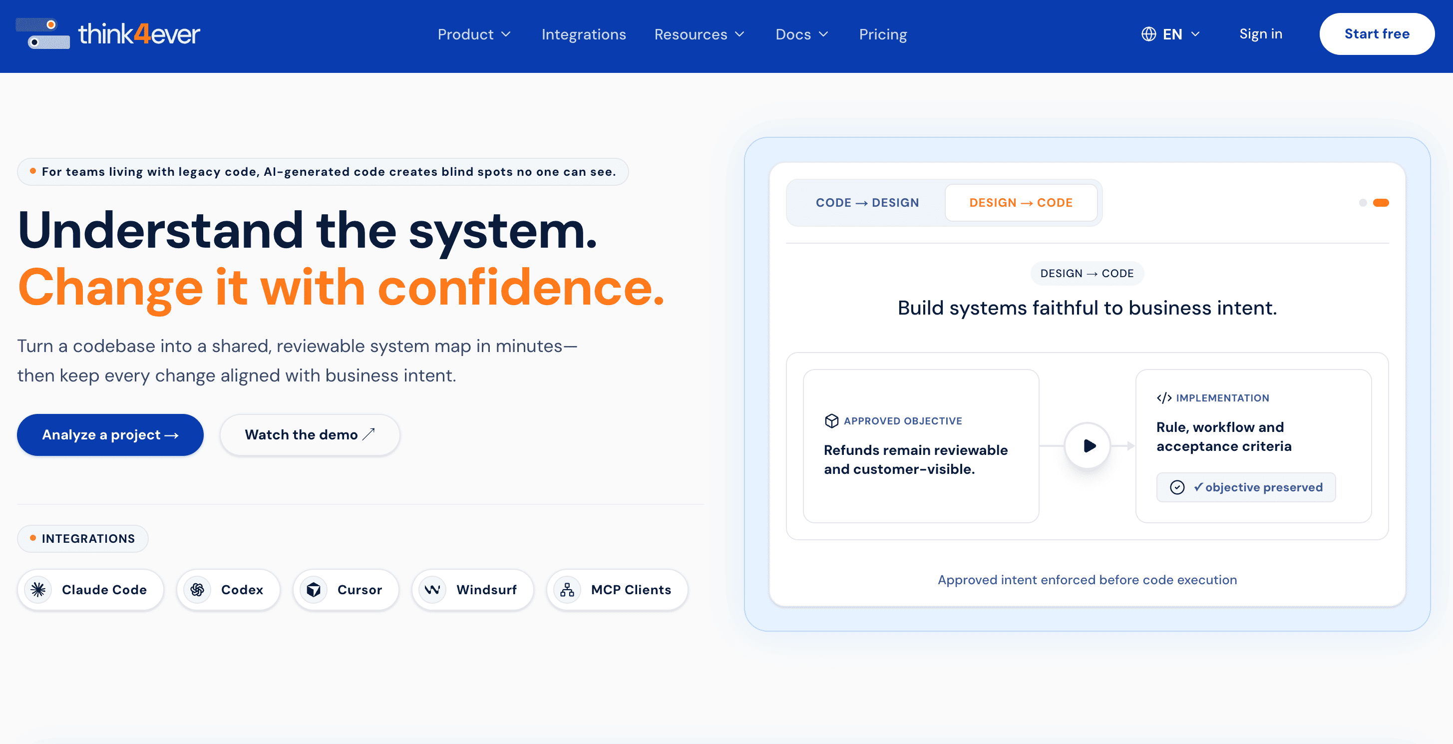 Think4Ever Website Main