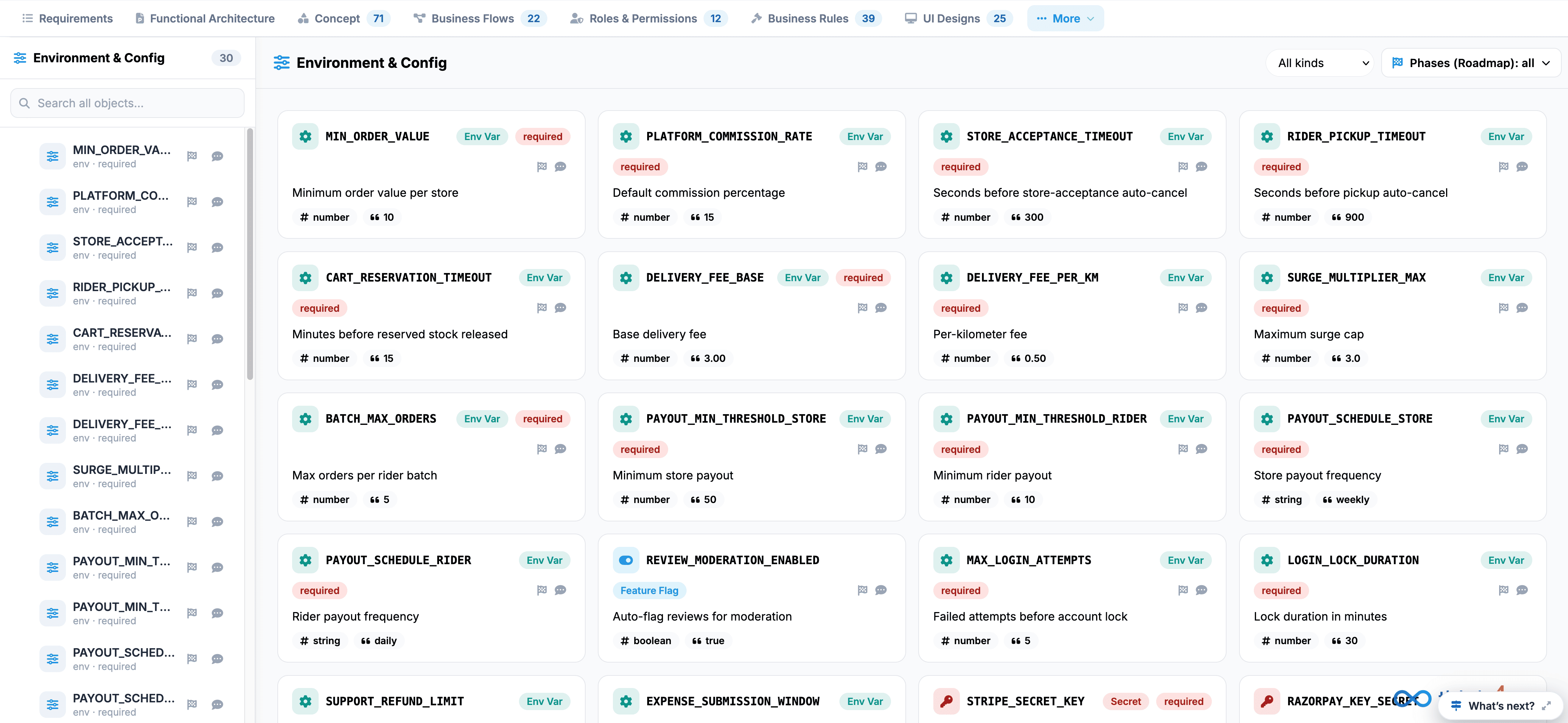 Environment & Config Workspace Variables and Runtime Settings Canvas