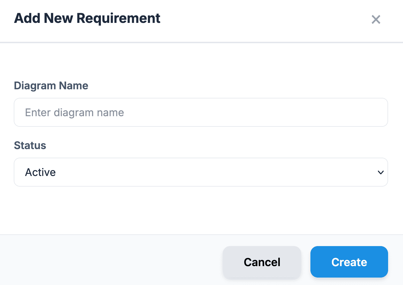 Add Diagram flow and modal